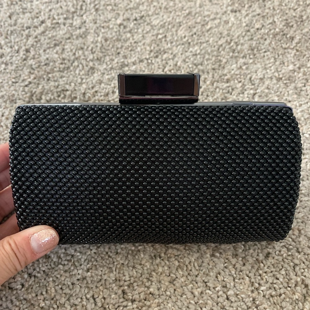 Black Beaded Clutch